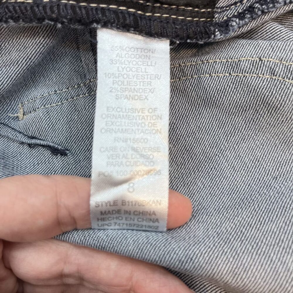 Democracy Ab solution ankle skimmer skinny denim women's jean 8 - Picture 6 of 6